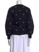 Oscar de la Renta Crew Neck Long Sleeve Sweatshirt