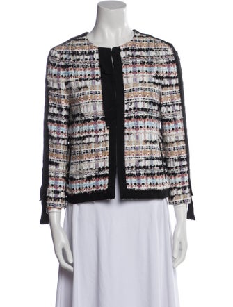 Oscar de la Renta Printed Evening Jacket