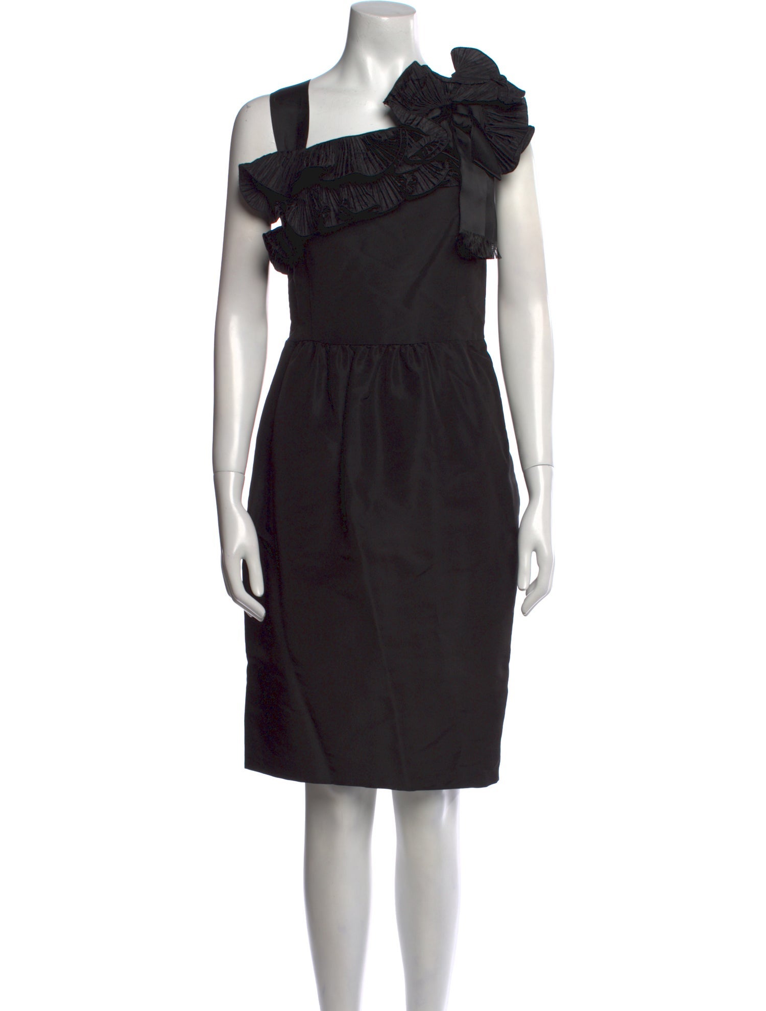 Oscar de la Renta Silk Knee-Length Dress