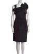 Oscar de la Renta Silk Knee-Length Dress