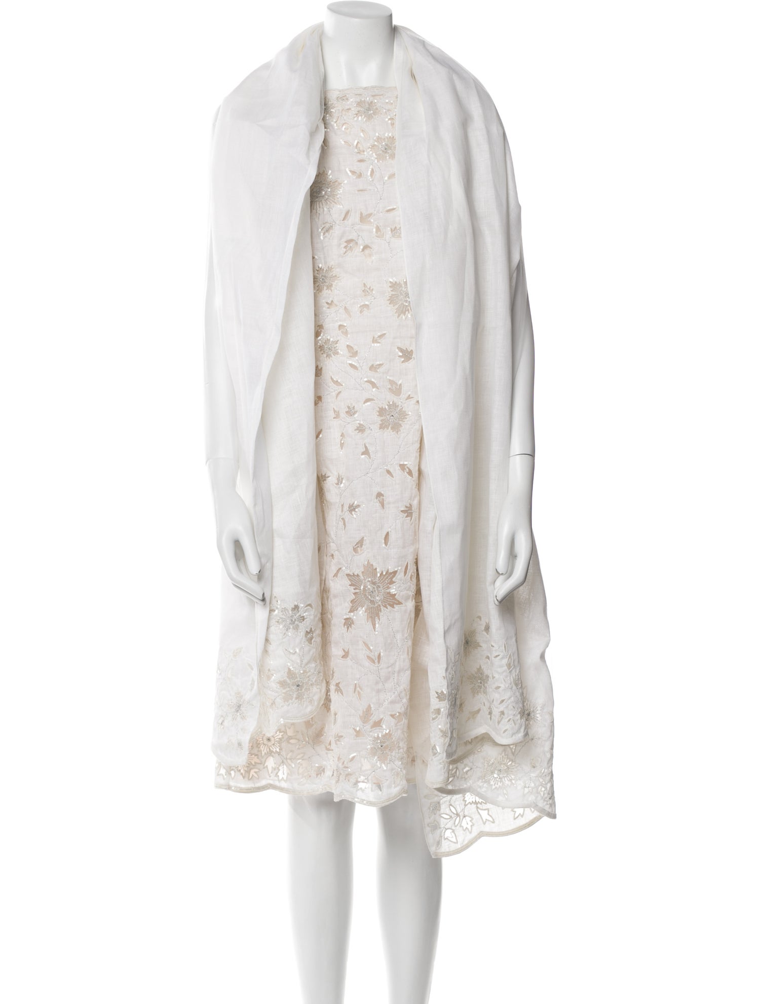 Oscar de la Renta Printed Mesh Accents Set