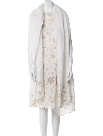 Oscar de la Renta Printed Mesh Accents Set