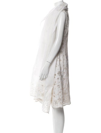 Oscar de la Renta Printed Mesh Accents Set