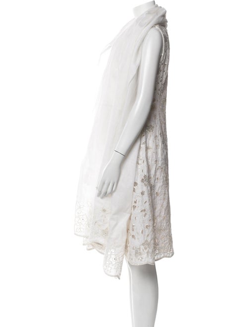 Oscar de la Renta Printed Mesh Accents Set