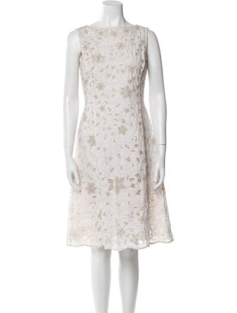 Oscar de la Renta Printed Mesh Accents Set