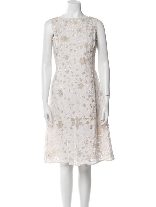 Oscar de la Renta Printed Mesh Accents Set