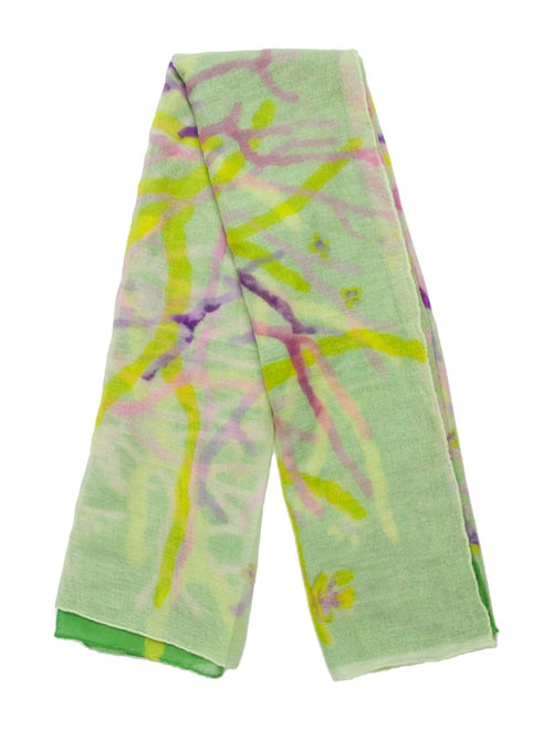 Oscar de la Renta Cashmere Printed Scarf