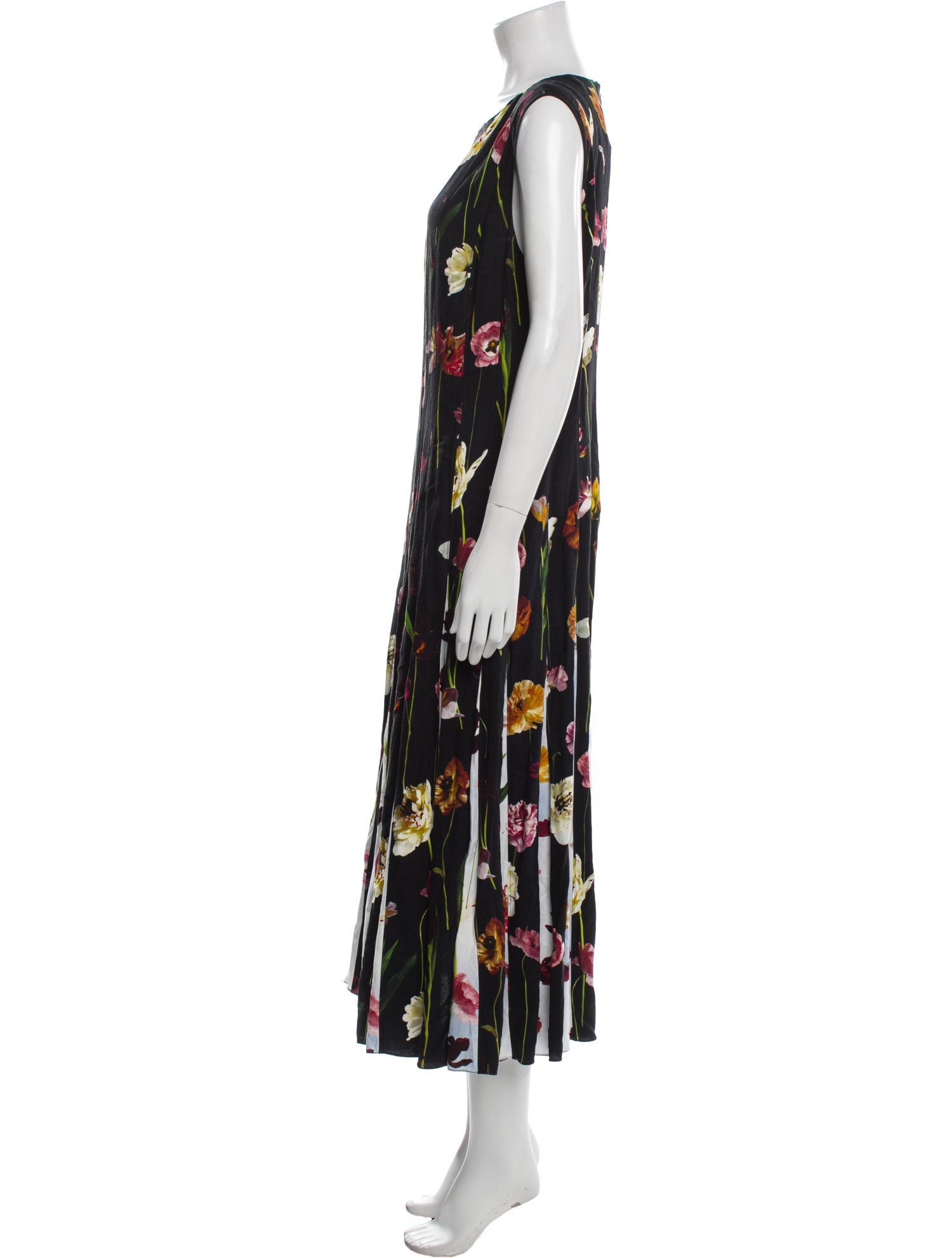Oscar de la Renta Printed Long Dress