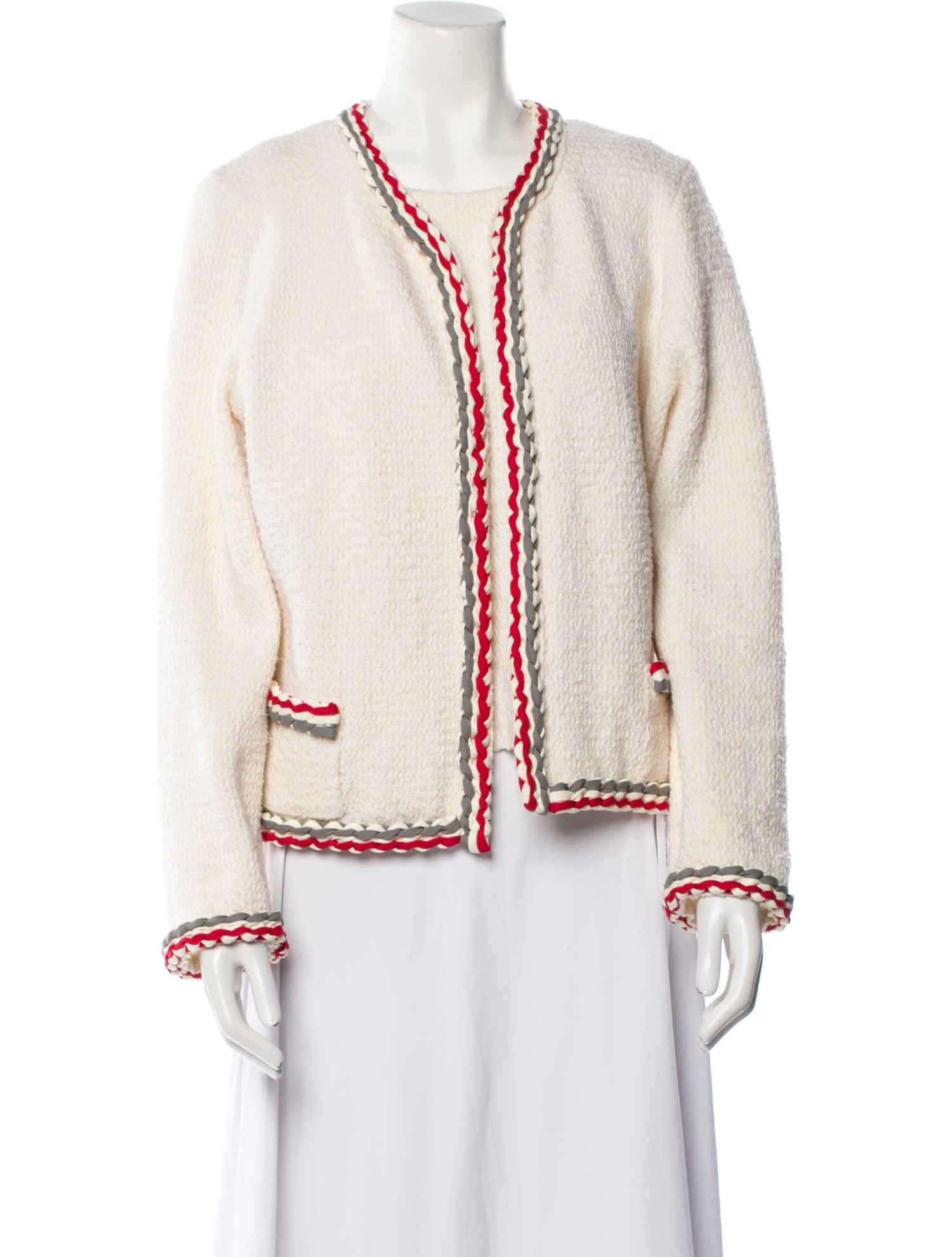 Oscar de la Renta 2021 V-Neck Sweater