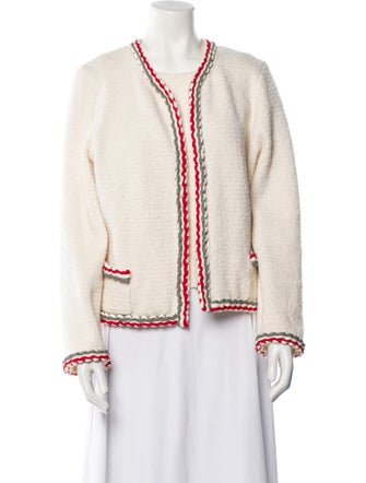 Oscar de la Renta 2021 V-Neck Sweater