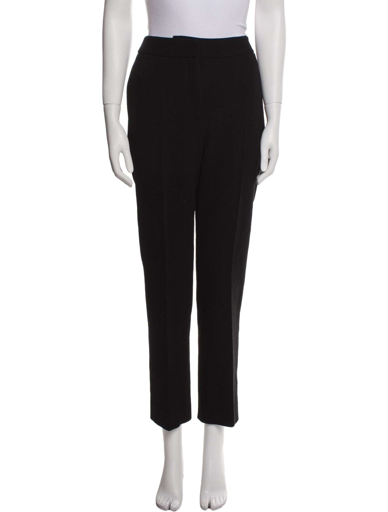 Oscar de la Renta Virgin Wool Straight Leg Pants