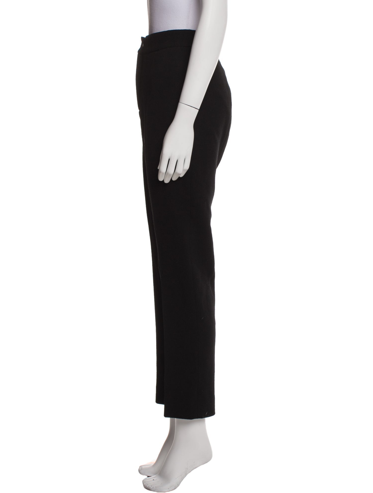 Oscar de la Renta Virgin Wool Straight Leg Pants