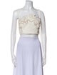 Oscar de la Renta 2025 Square Neckline Crop Top