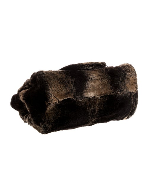 Oscar de la Renta Shearling Top Handle Bag