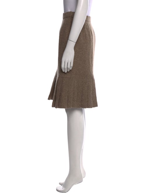 Oscar de la Renta Wool Knee-Length Skirt
