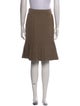 Oscar de la Renta Wool Knee-Length Skirt