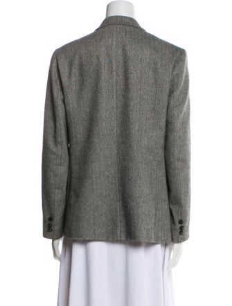 Oscar de la Renta Wool Printed Blazer