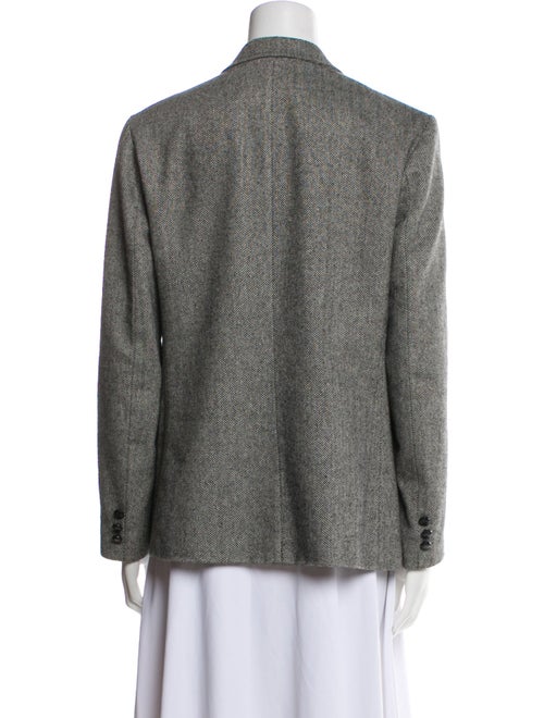 Oscar de la Renta Wool Printed Blazer