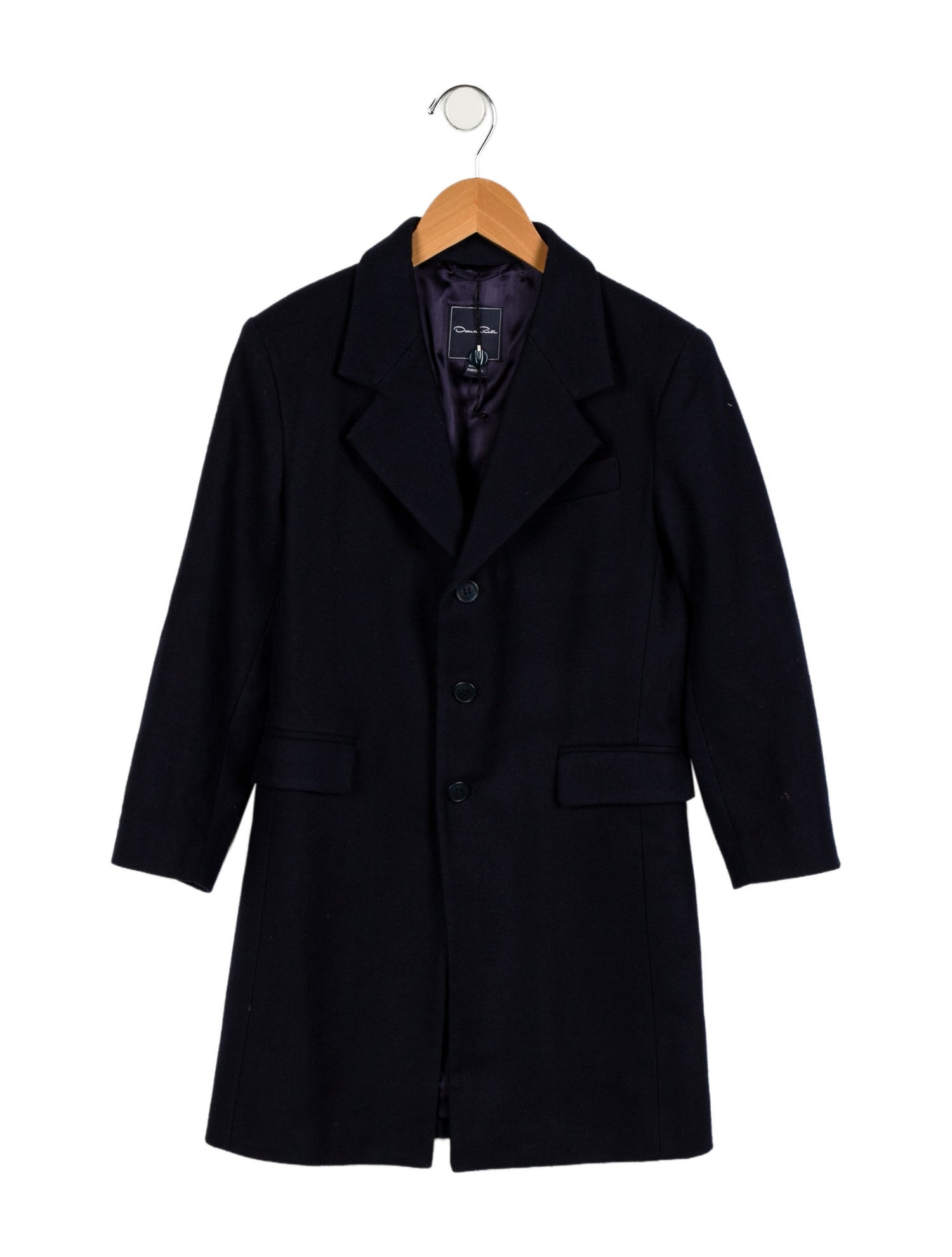 Oscar de la Renta Kids' Solid Wool Coat