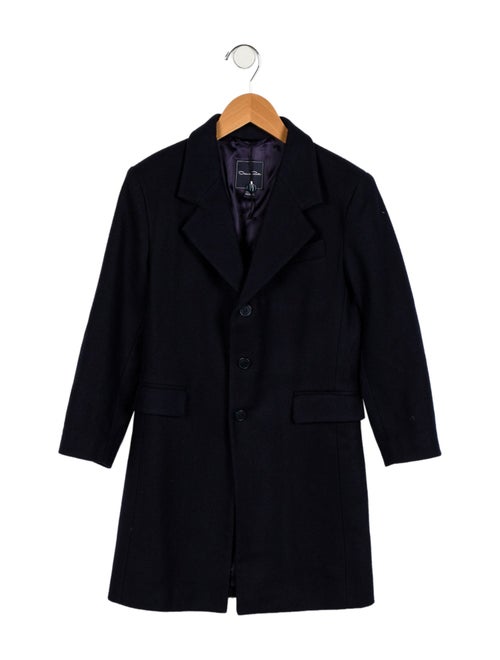 Oscar de la Renta Kids' Solid Wool Coat