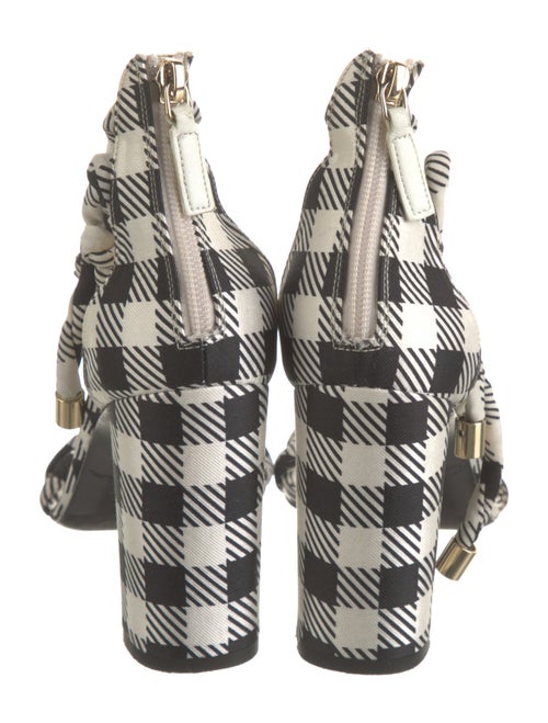 Oscar de la Renta Plaid Print Sandals