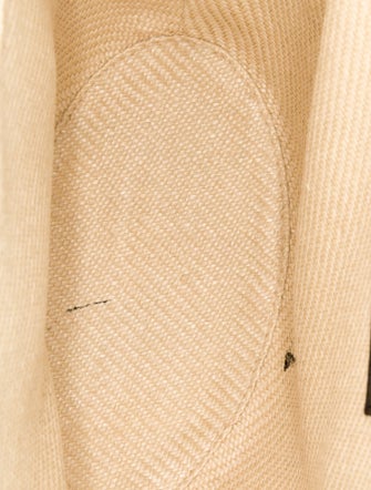 Oscar de la Renta Raffia Top Handle Bag