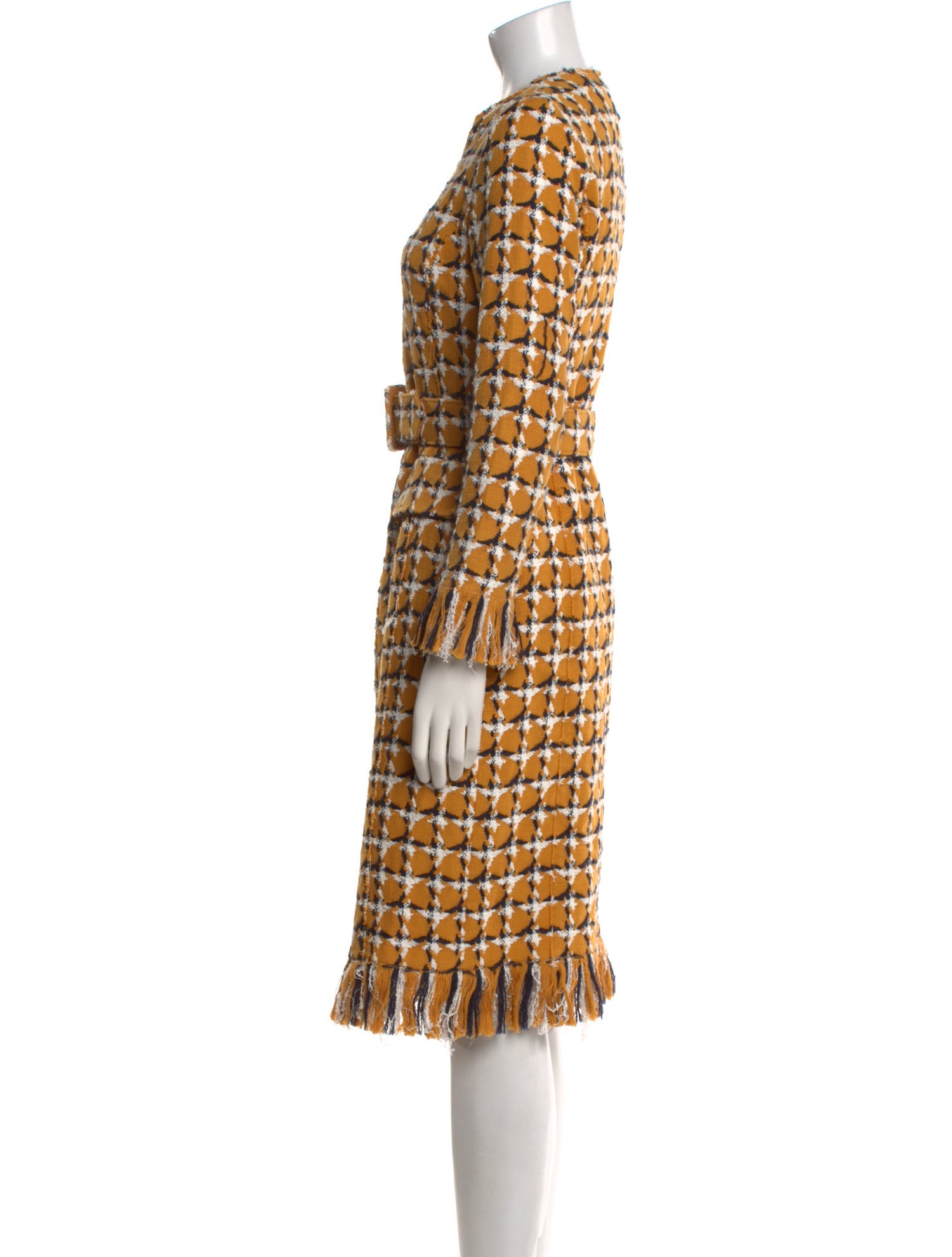 Oscar de la Renta Printed Knee-Length Dress