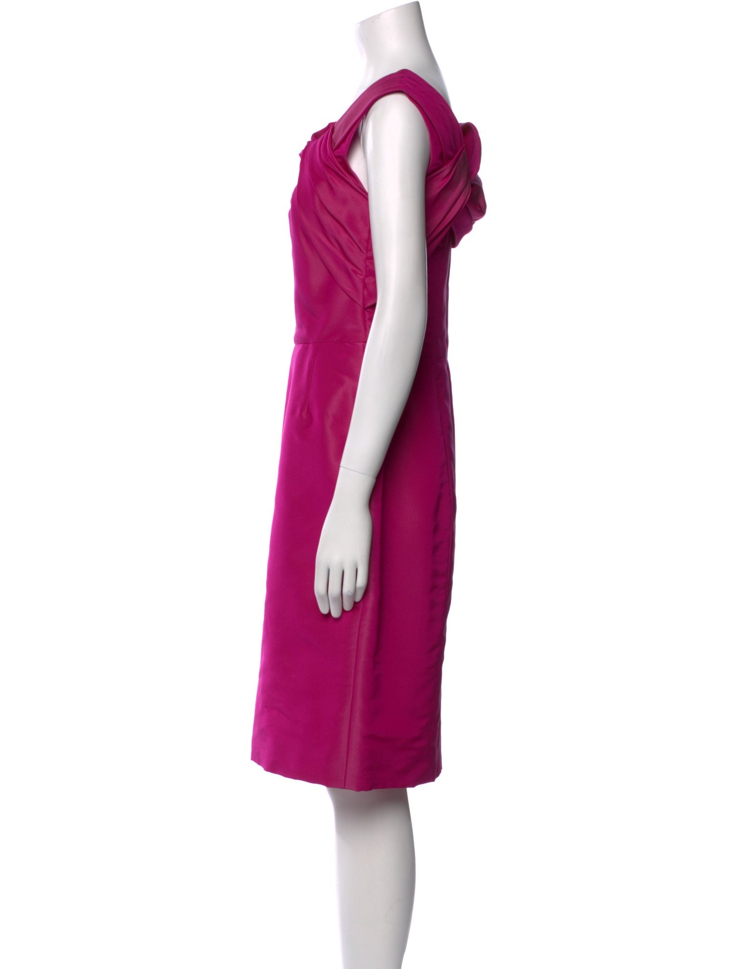 Oscar de la Renta Silk Knee-Length Dress