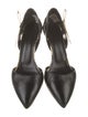 Oscar de la Renta Leather Animal Print D'Orsay Pumps