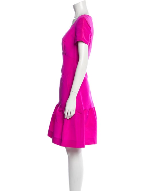 Oscar de la Renta Scoop Neck Knee-Length Dress