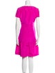 Oscar de la Renta Scoop Neck Knee-Length Dress