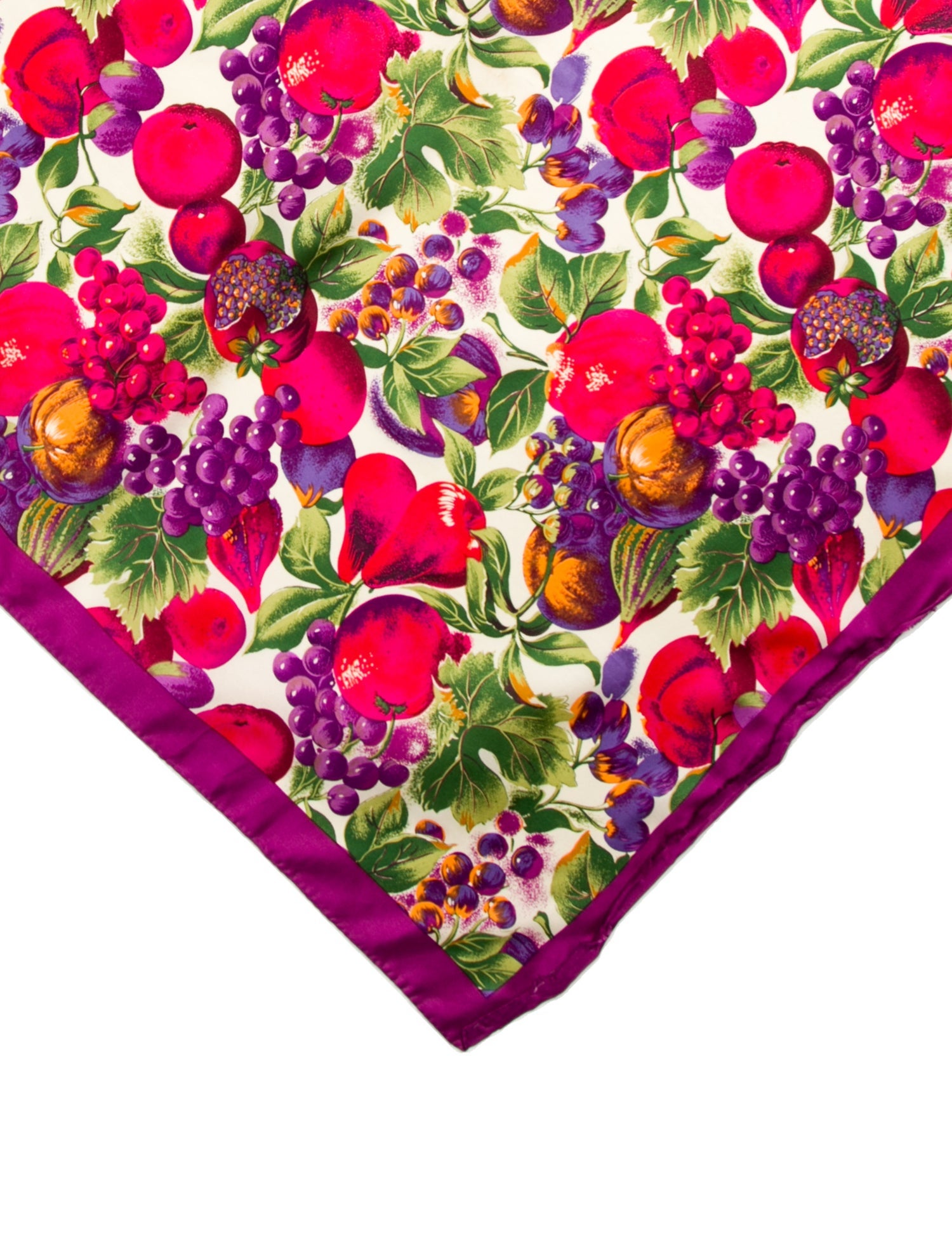 Oscar de la Renta Silk Floral Print Scarf