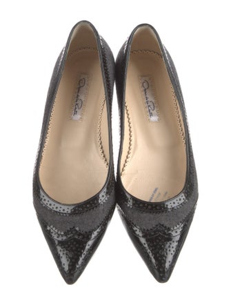 Oscar de la Renta Leather Flats