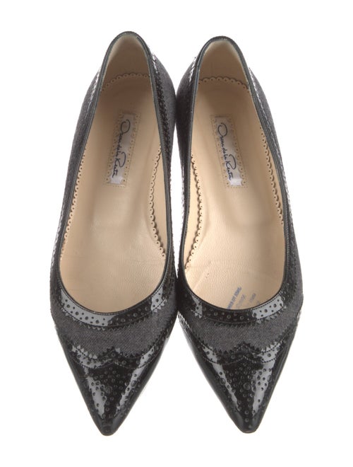 Oscar de la Renta Leather Flats