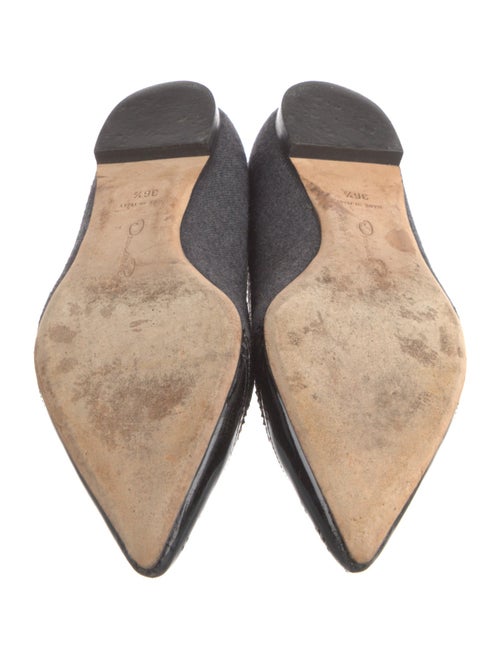 Oscar de la Renta Leather Flats