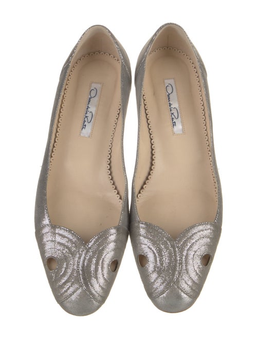 Oscar de la Renta Suede Ballet Flats