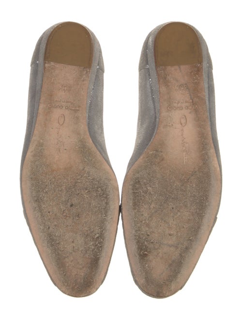 Oscar de la Renta Suede Ballet Flats