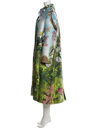 Oscar de la Renta 2022 Printed Trench Coat