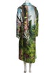 Oscar de la Renta 2022 Printed Trench Coat