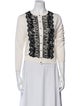 Oscar de la Renta Virgin Wool Printed Sweater