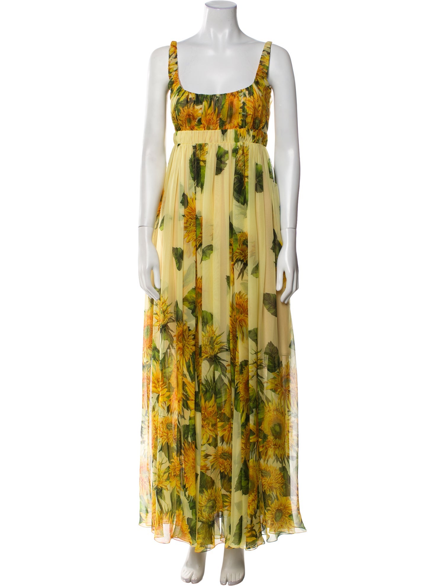 Oscar de la Renta Printed Long Dress