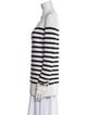 Oscar de la Renta Silk Striped Sweater