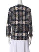 Oscar de la Renta Plaid Print Crew Neck Sweater