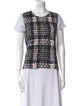 Oscar de la Renta Printed Crew Neck T-Shirt