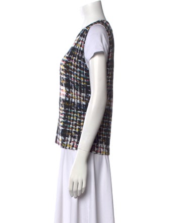 Oscar de la Renta Printed Crew Neck T-Shirt