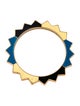 Oscar de la Renta Enamel Spiked Bangle Bracelet