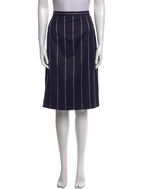 Oscar de la Renta Virgin Wool Knee-Length Skirt