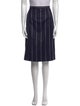 Oscar de la Renta Virgin Wool Knee-Length Skirt