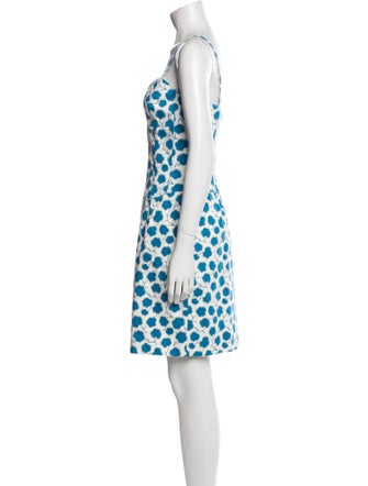 Oscar de la Renta Printed Mini Dress