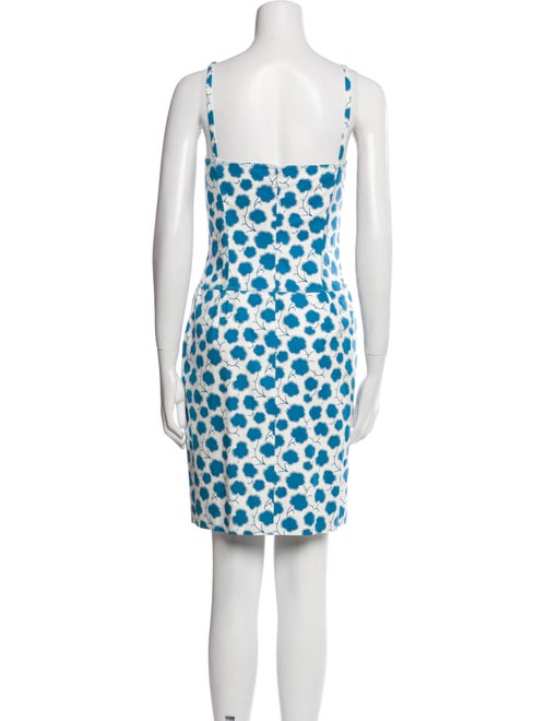 Oscar de la Renta Printed Mini Dress